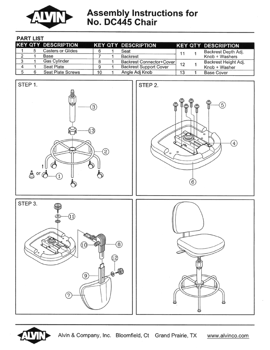 Alvin DC445 manual 