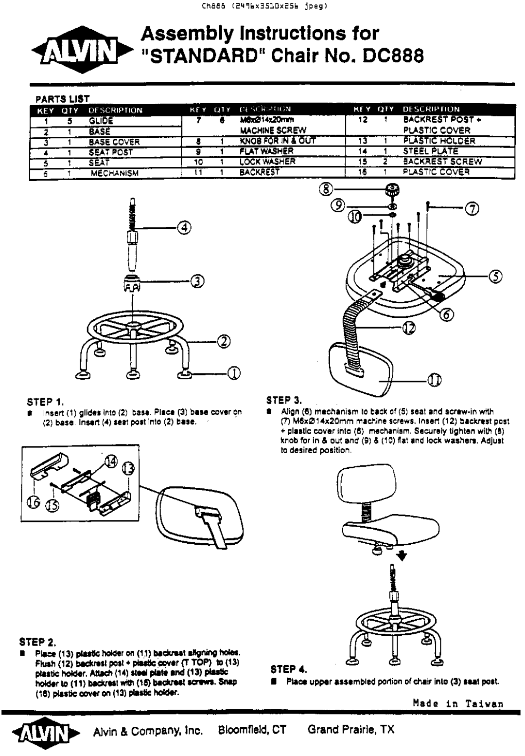 Alvin DC888 manual 