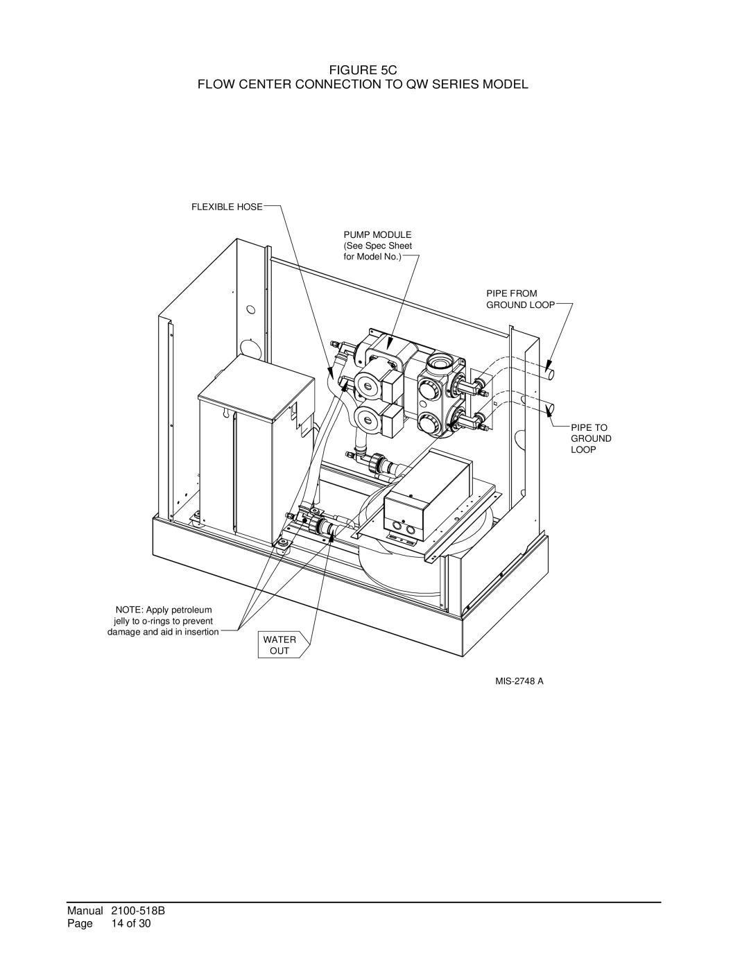 AMABILIA DORFC-2, DORFC-1 installation instructions Flow center connection to QW Series model 