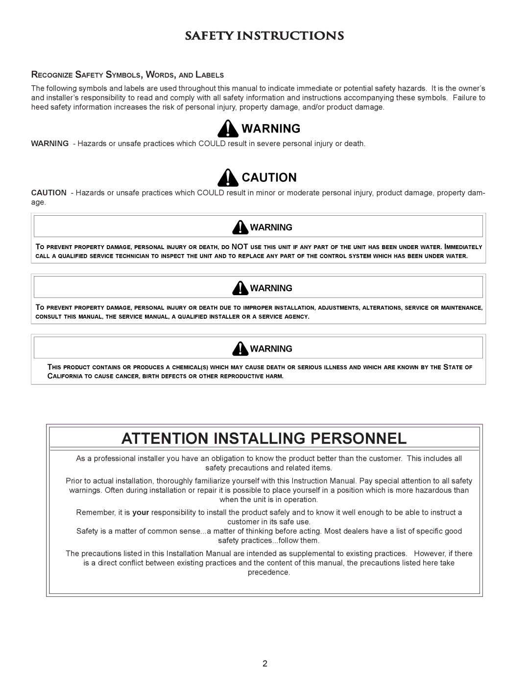 Amana 10730418 installation instructions Safety Instructions, Recognize Safety SYMBOLS, WORDS, and Labels 