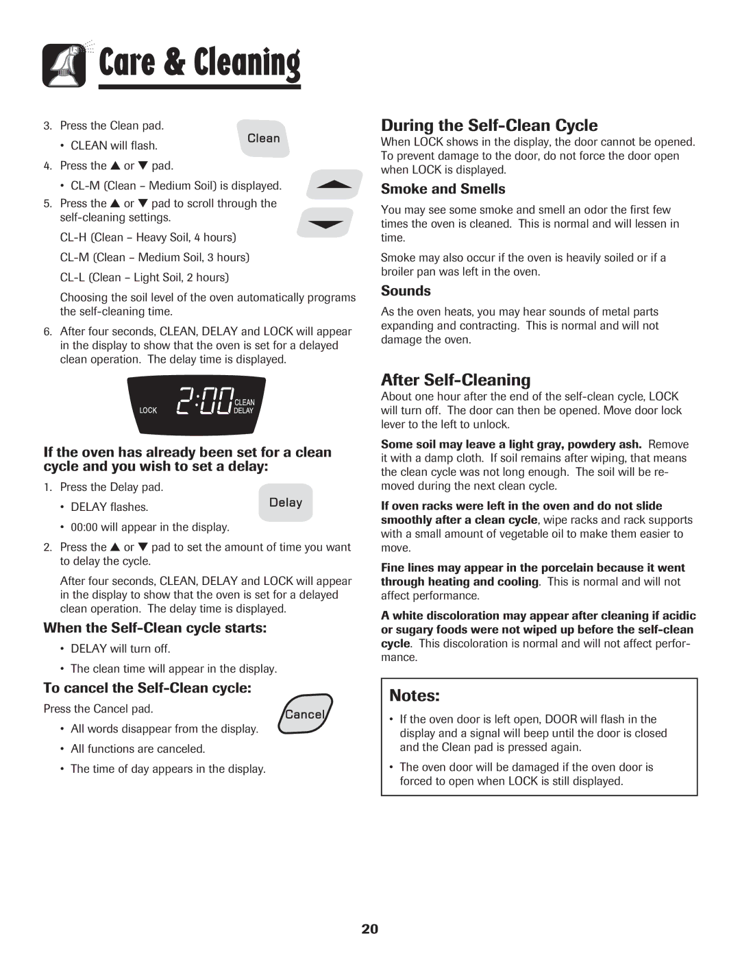 Amana 8113P515-60 manual During the Self-Clean Cycle, After Self-Cleaning 