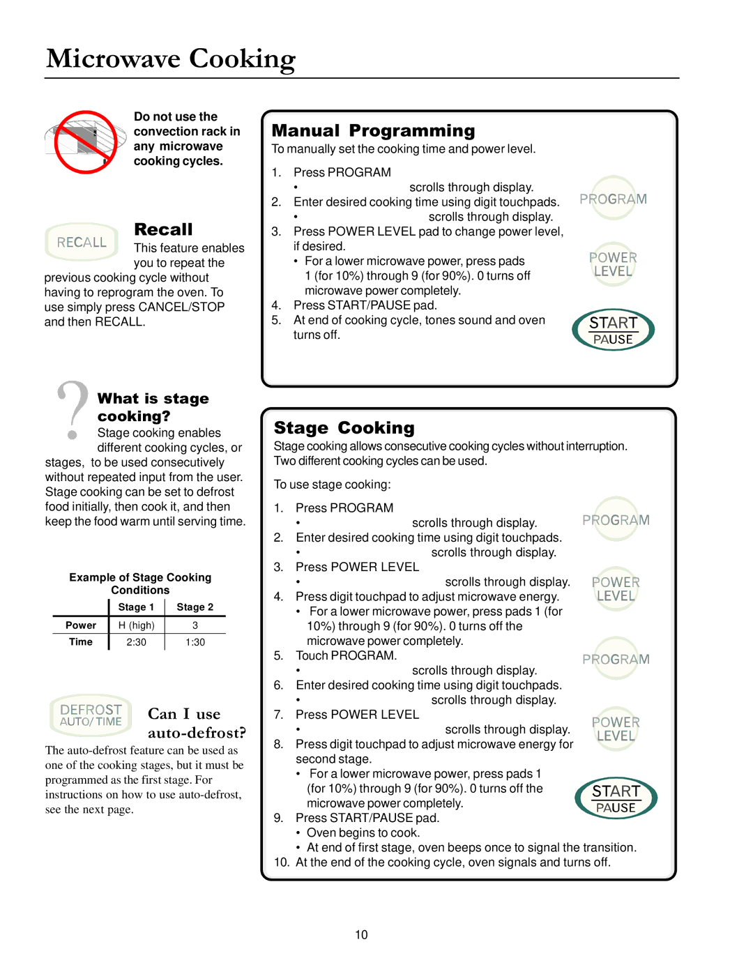 Amana ACM1580A owner manual Microwave Cooking 