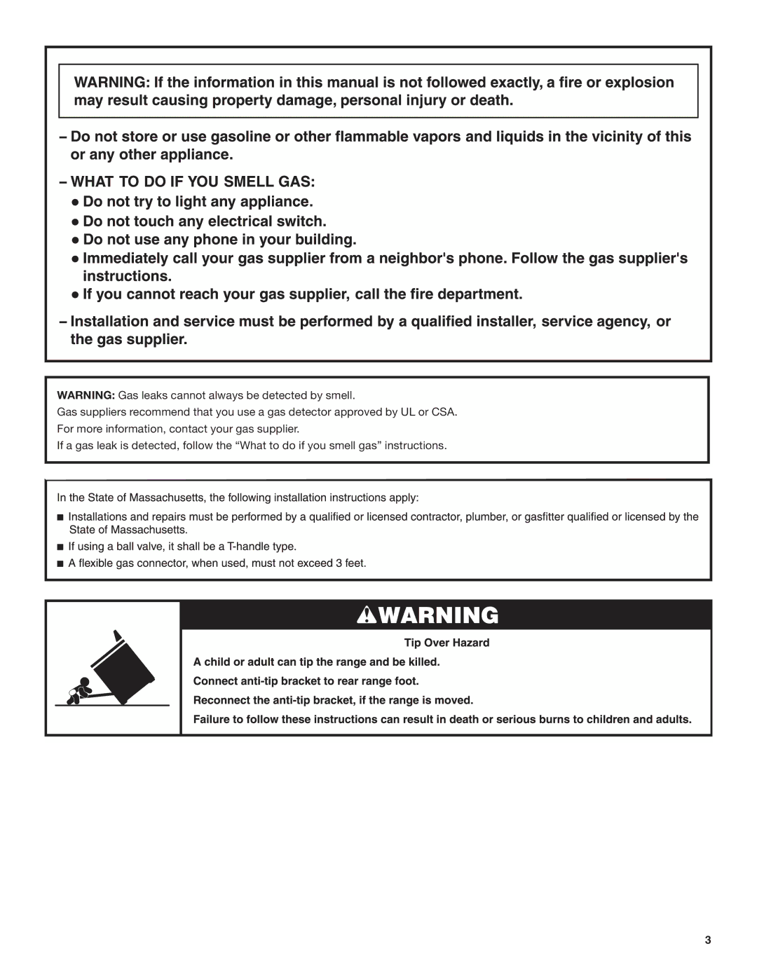 Amana AGG222VDW installation instructions 