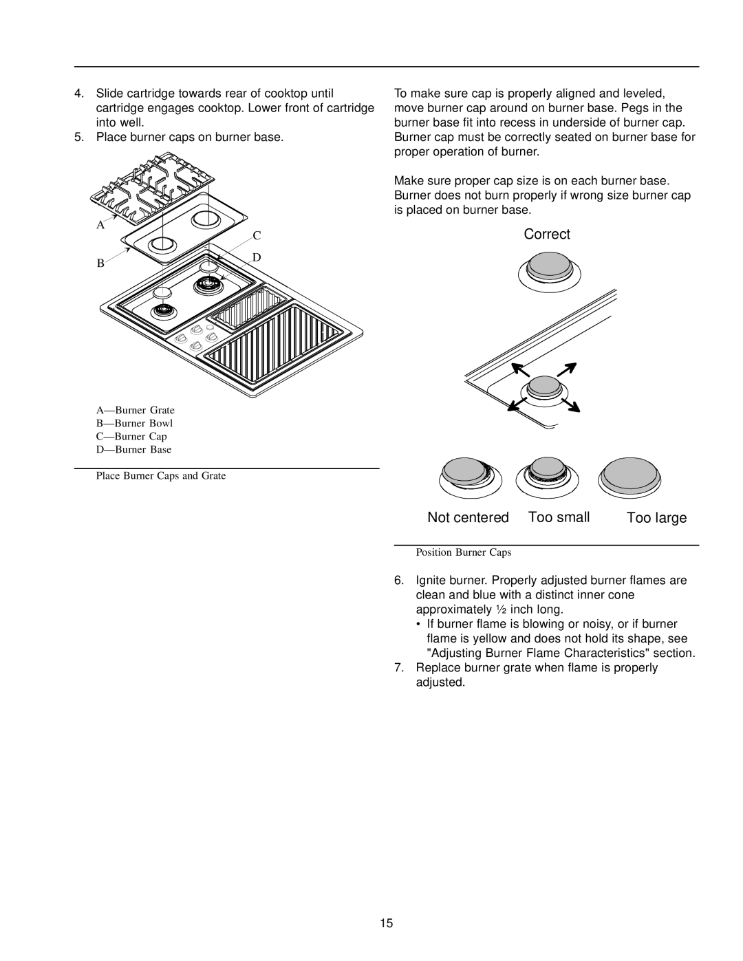 Amana AKGD3050 owner manual Correct 