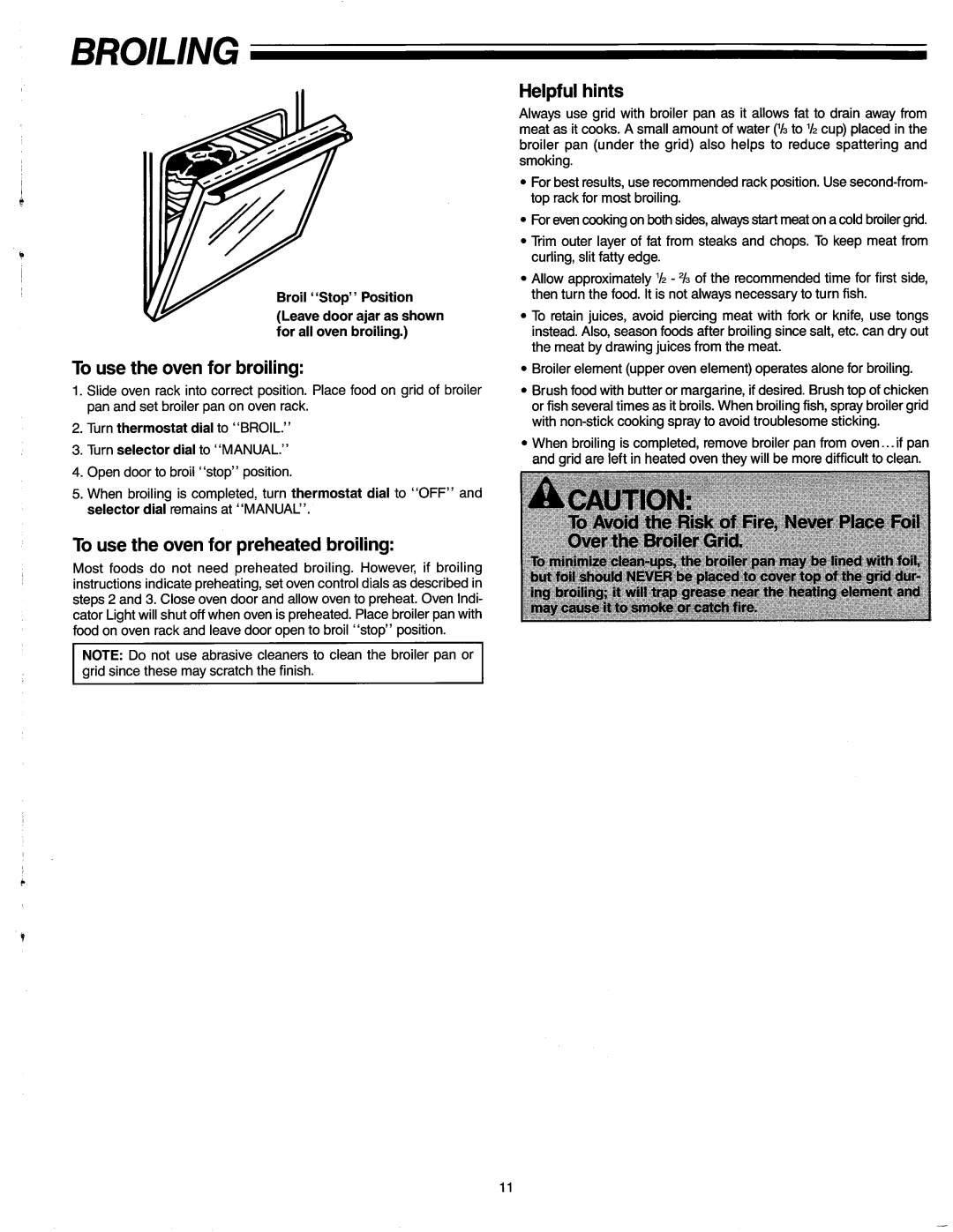 Amana AO27SEW manual 