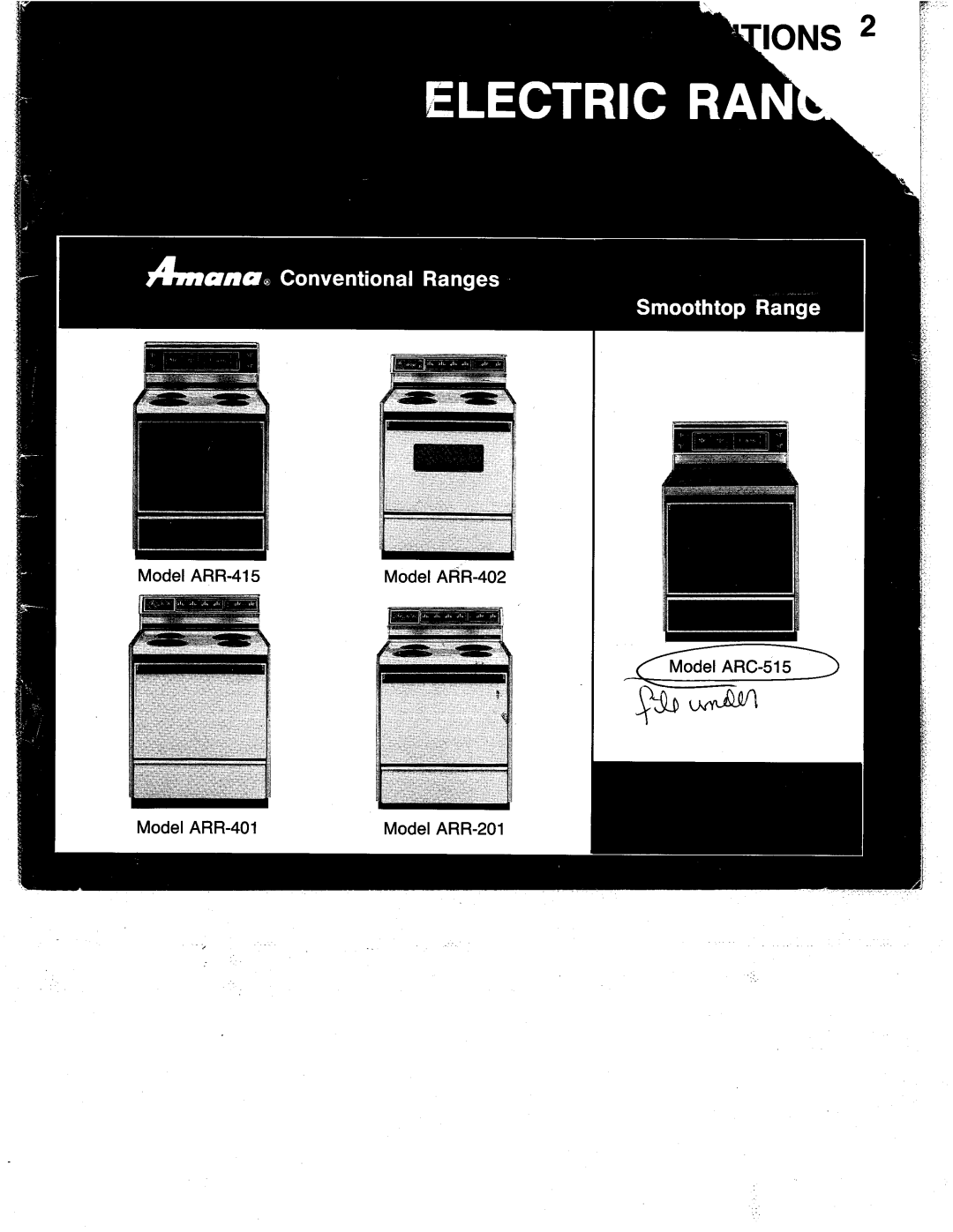 Amana Arc 515 manual 