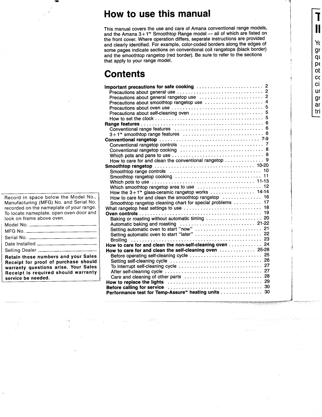 Amana Arc 515 manual 