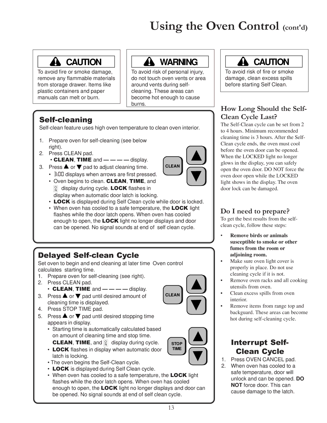 Amana ARR6420 How Long Should the Self Self-cleaning, Delayed Self-clean Cycle, Clean Cycle Last?, Do I need to prepare? 