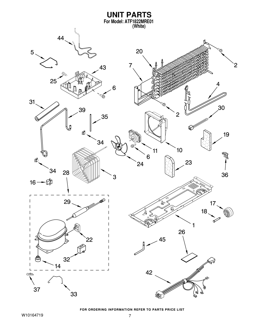 Amana ATF1822MRE01 manual Unit Parts 