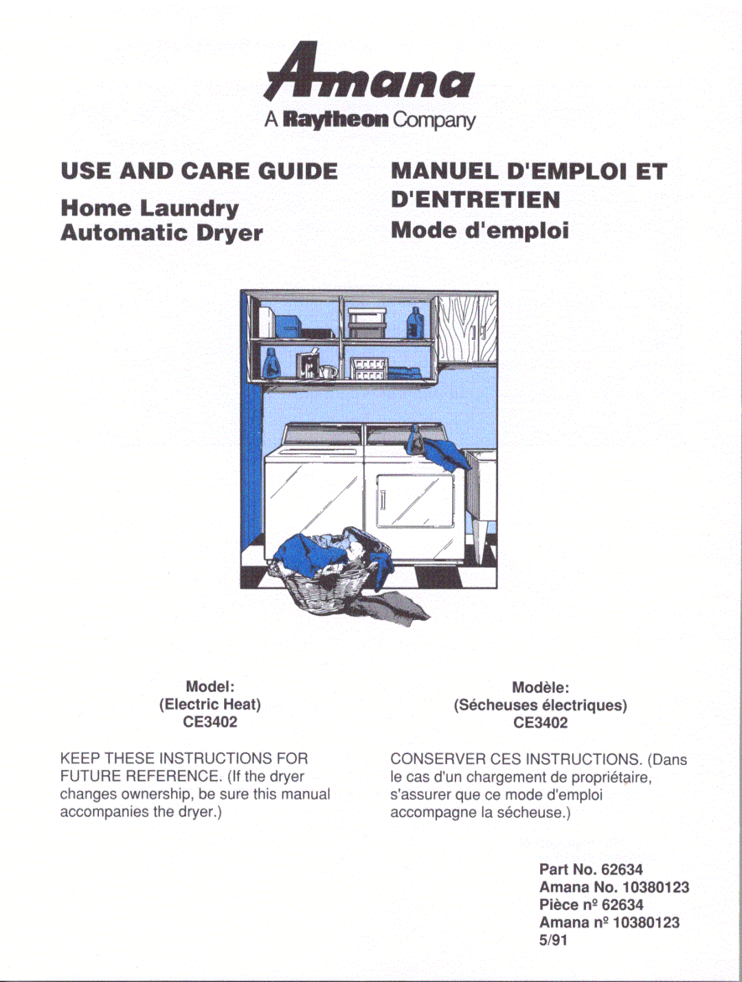 Amana CE3402 manual 