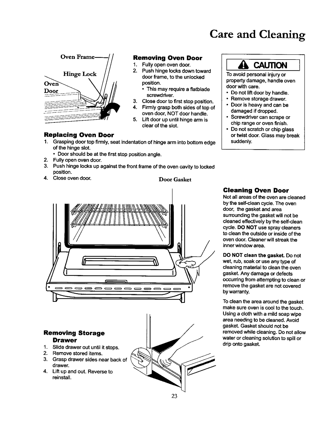 Amana ACF4215A, DCF4205, ACF4205A owner manual Credo, Care and Cleaning 