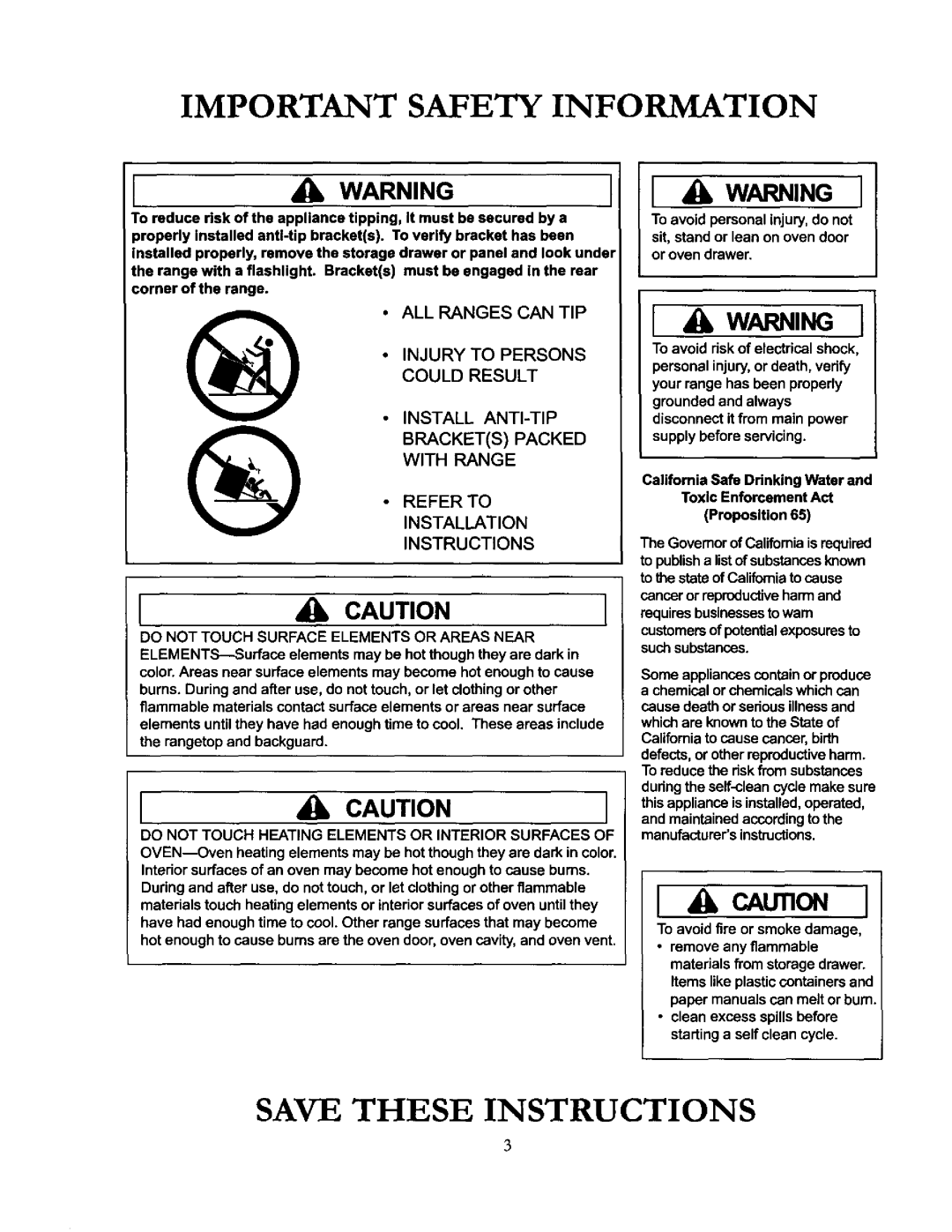 Amana DCF4205, ACF4205A, ACF4215A owner manual Requiresbusinessesto warn, To avoid fire or smoke damage 