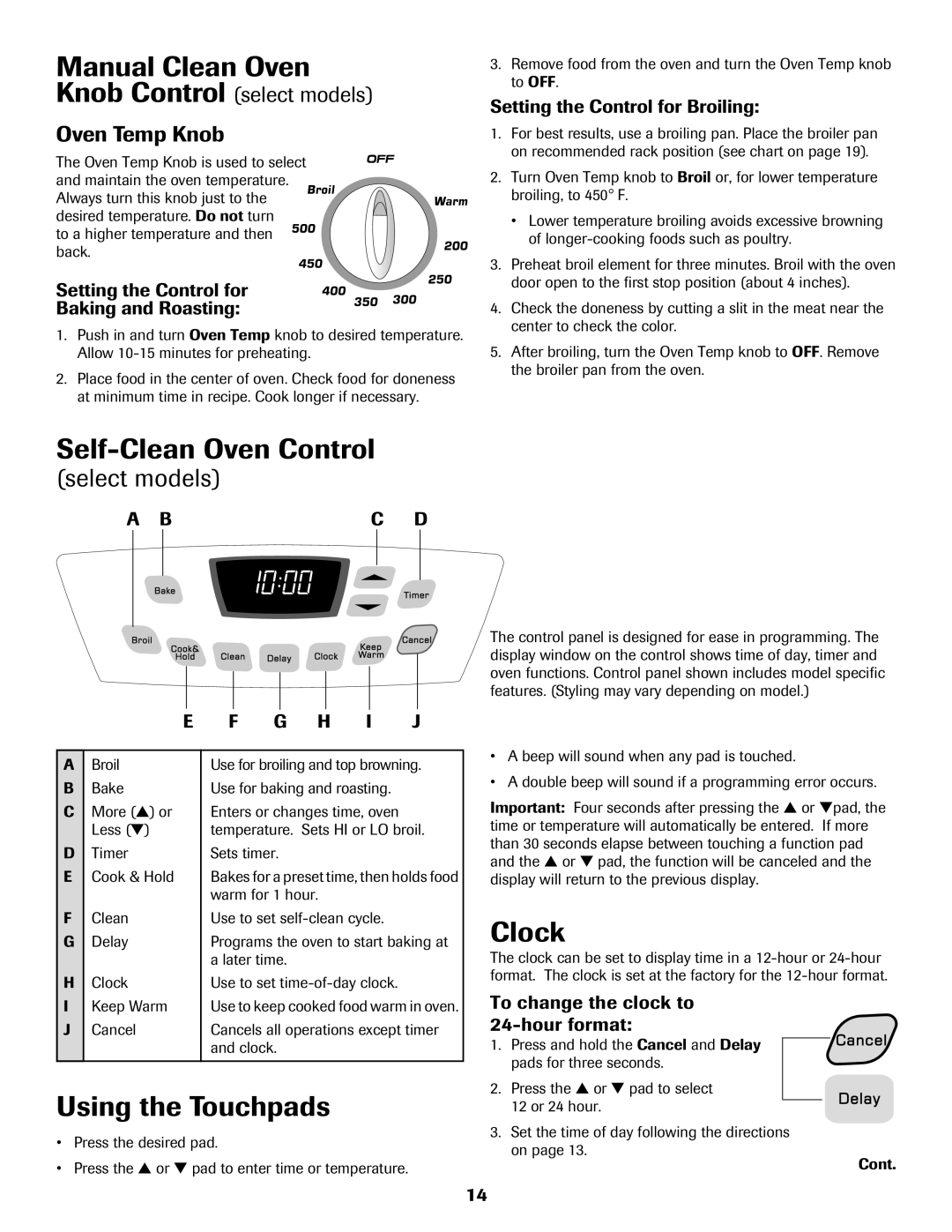 Amana Electric Range - Coil Manual Clean Oven, Self-Clean Oven Control, Clock, Knob Control select models Oven Temp Knob 