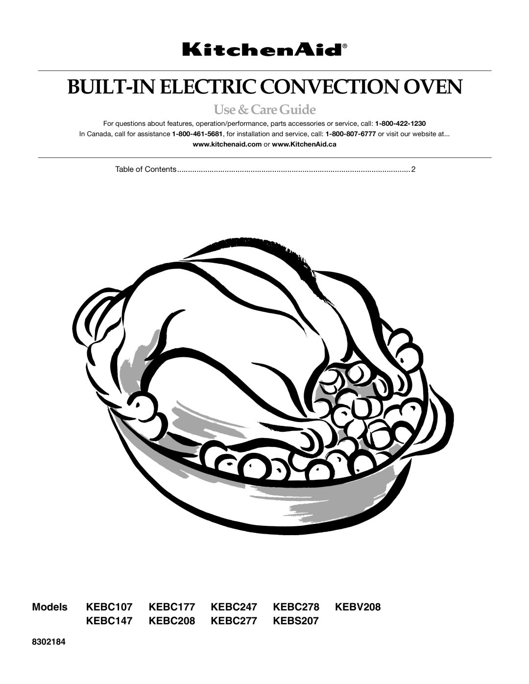 Amana KEBS207, KEBC247, KEBC177, KEBC278, KEBV208, KEBC147, KEBC208 manual BUILT-IN Electric Convection Oven, Use &CareGuide 