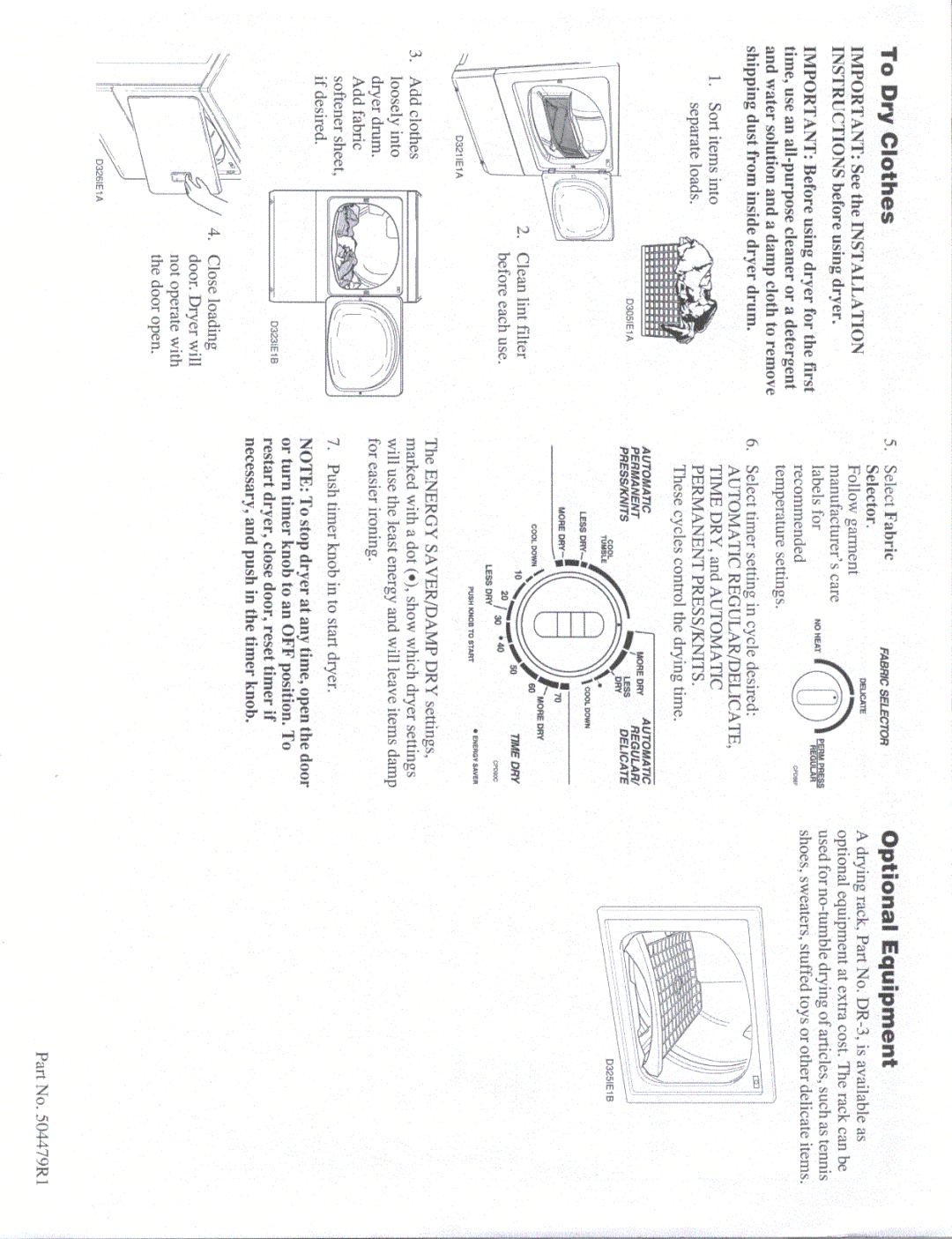 Amana LED20AW, LGD20AW manual 