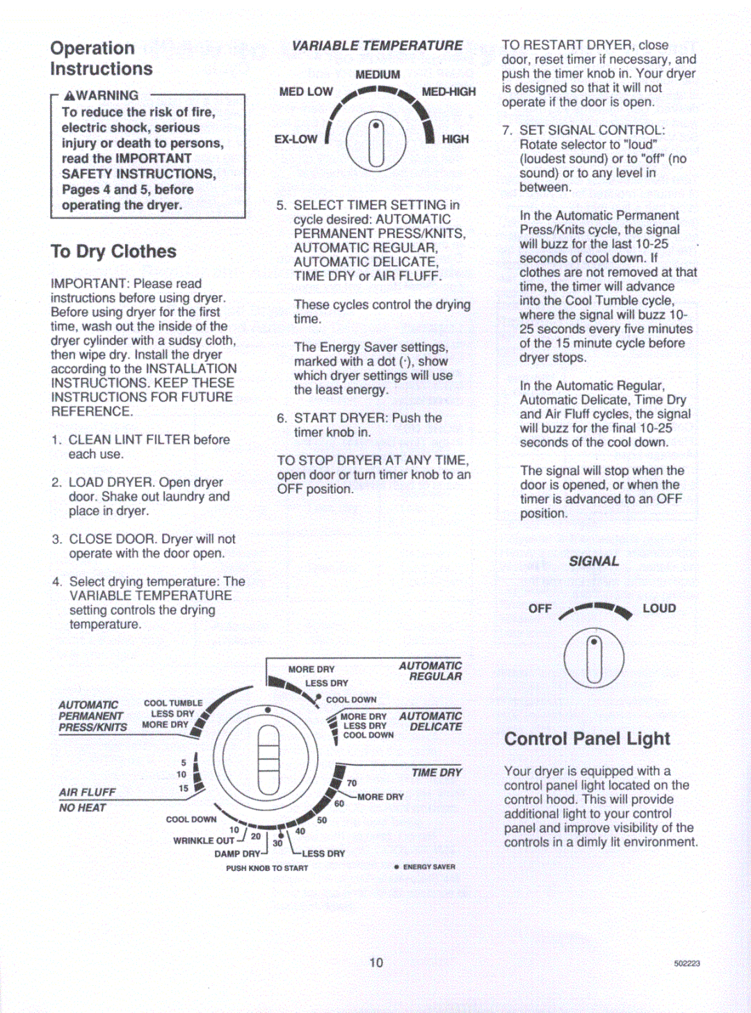 Amana LG8163WM/LM, LE7163WM/LM manual 