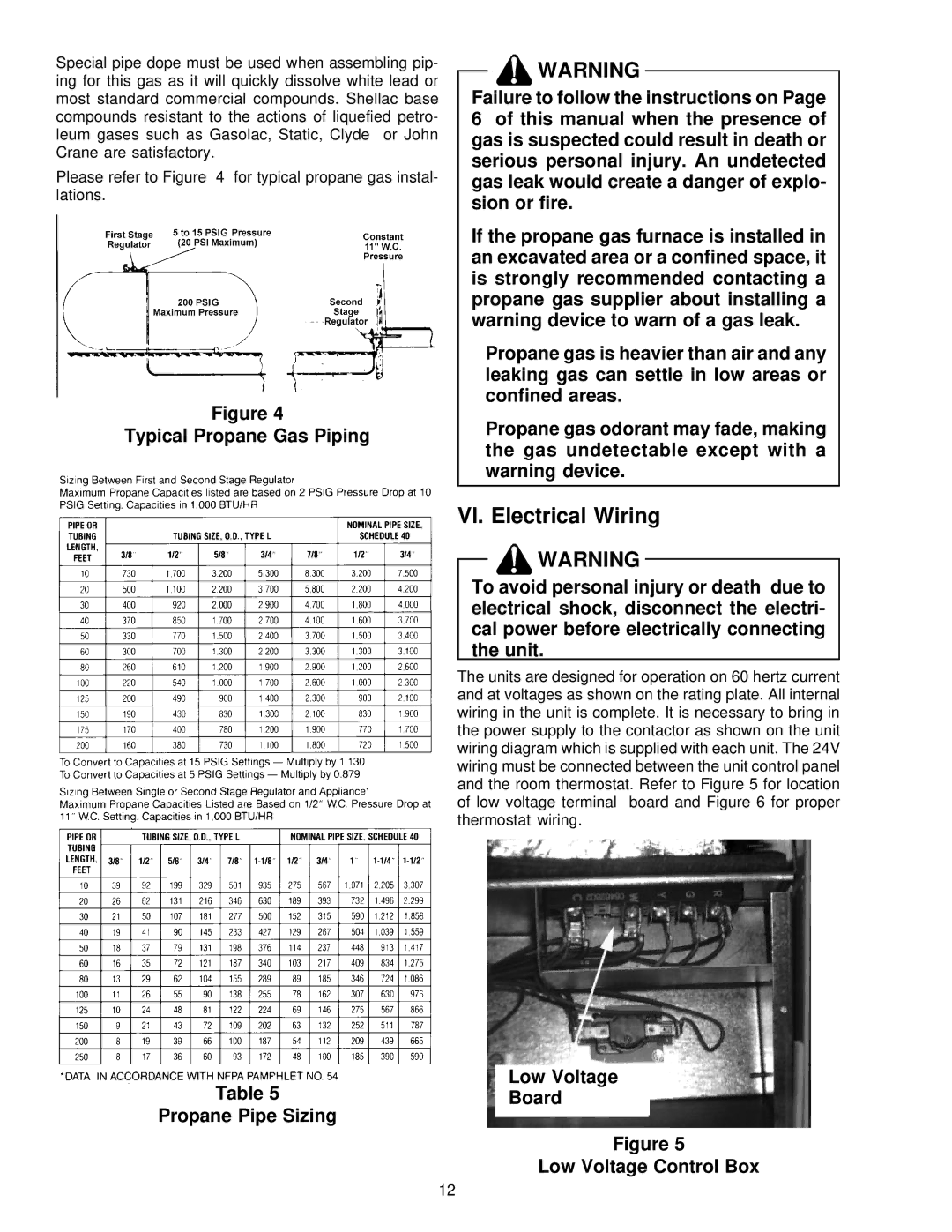 Amana PGC(24-60)B, PGB58B installation instructions Vl. Electrical Wiring 