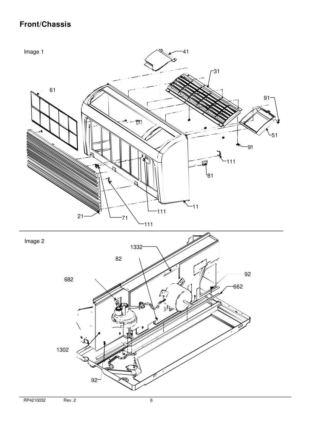 Amana RP4210032 manual Front/Chassis 