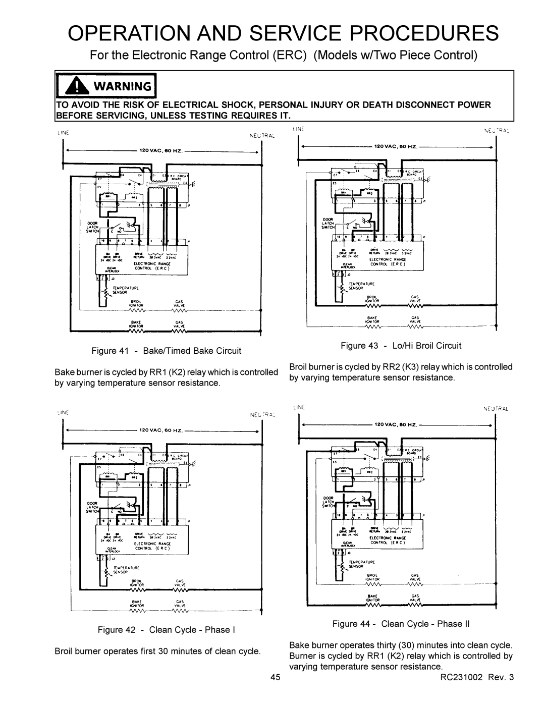 Amana RSS, RST service manual Bake/Timed Bake Circuit 