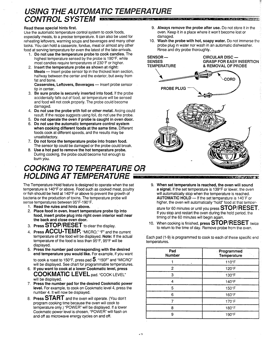 Amana RSBG459P, RSW459P, RSL459P manual 