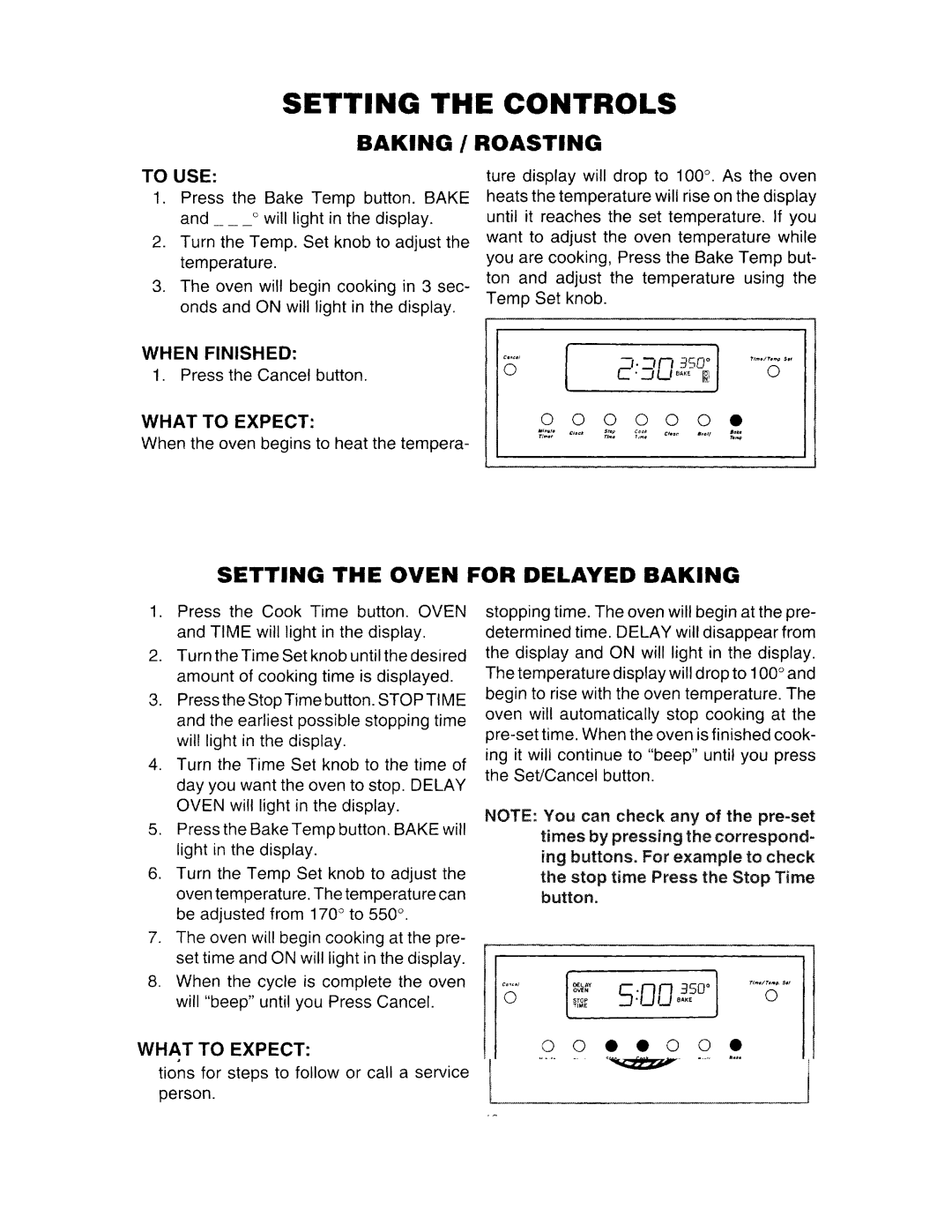 Amana Self Cleaning Gas Range, 36-308798-03-0 manual 