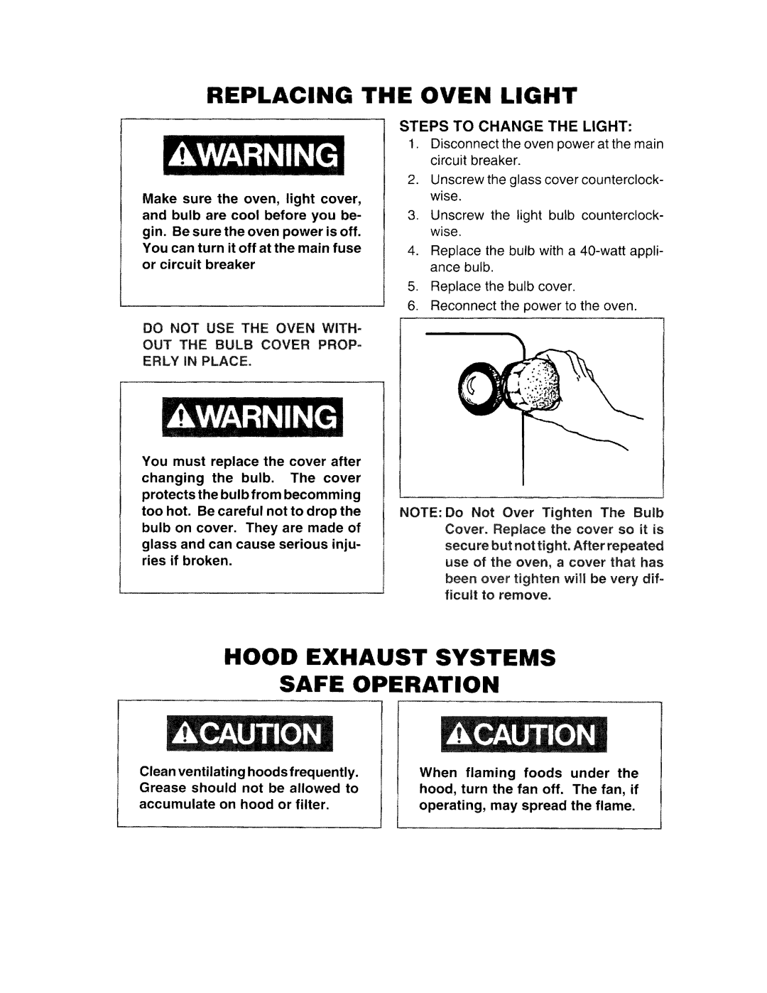 Amana Self Cleaning Gas Range, 36-308798-03-0 manual 