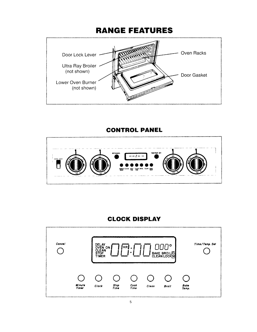 Amana Self Cleaning Gas Range, 36-308798-03-0 manual 