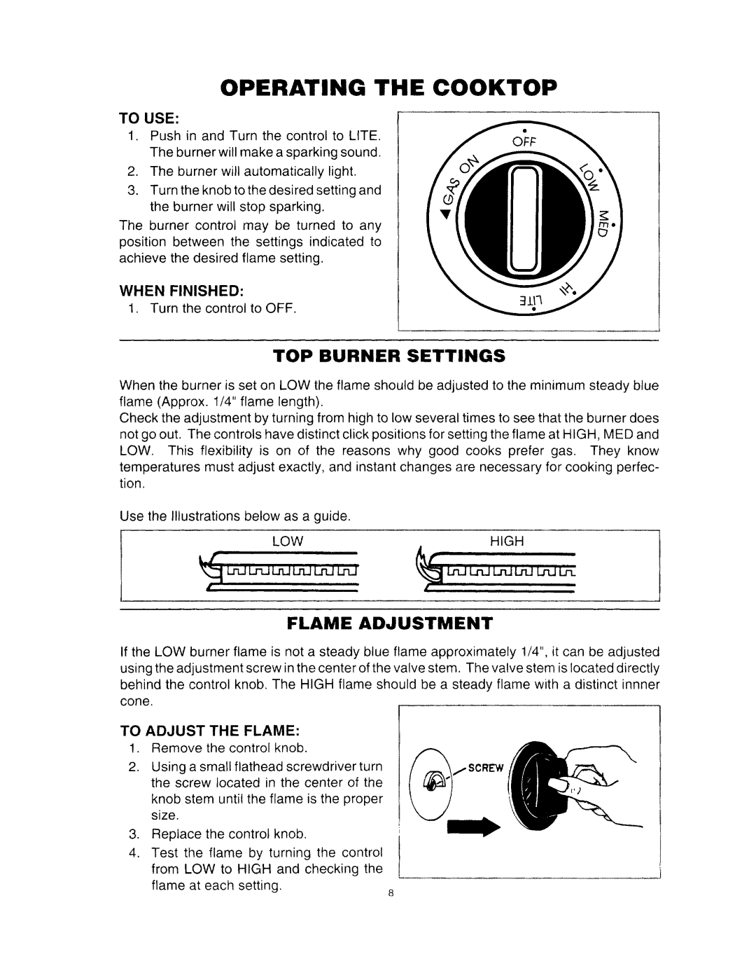 Amana 36-308798-03-0, Self Cleaning Gas Range manual 