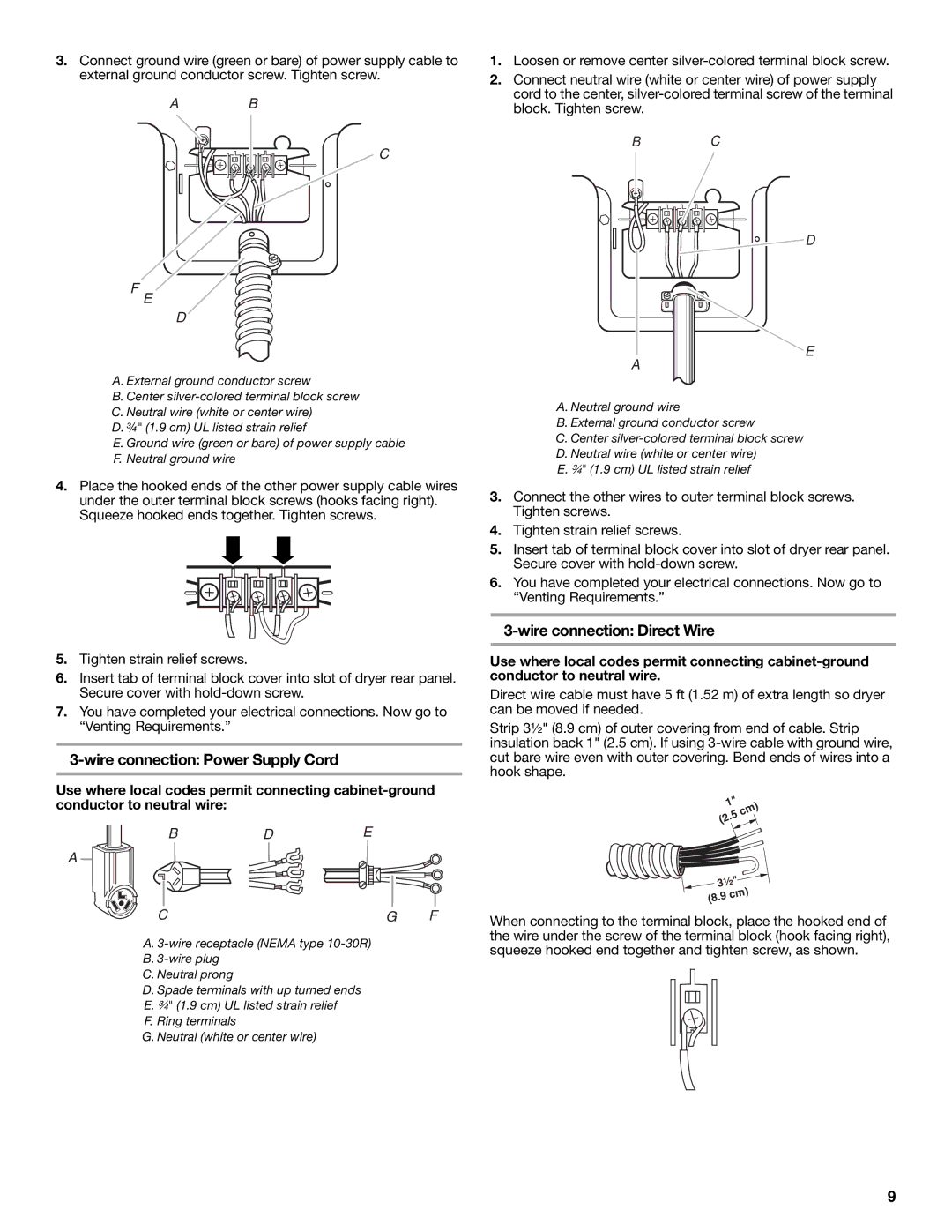 Amana W10150612A installation instructions Bde Cg F 