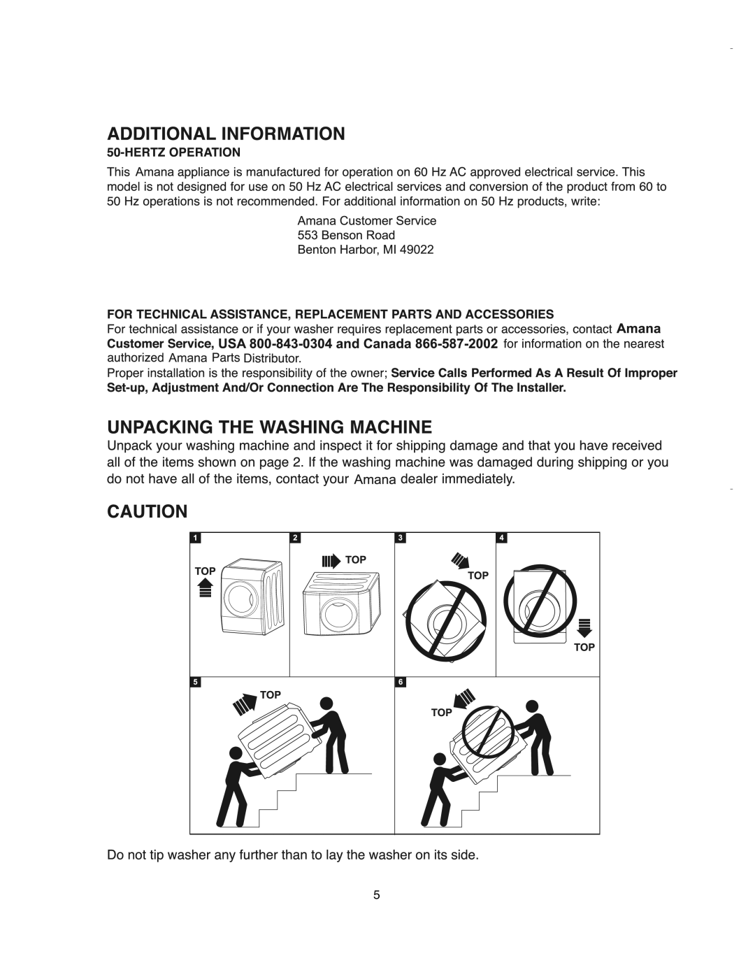 Amana DC68-02032C, W10161756 manual 