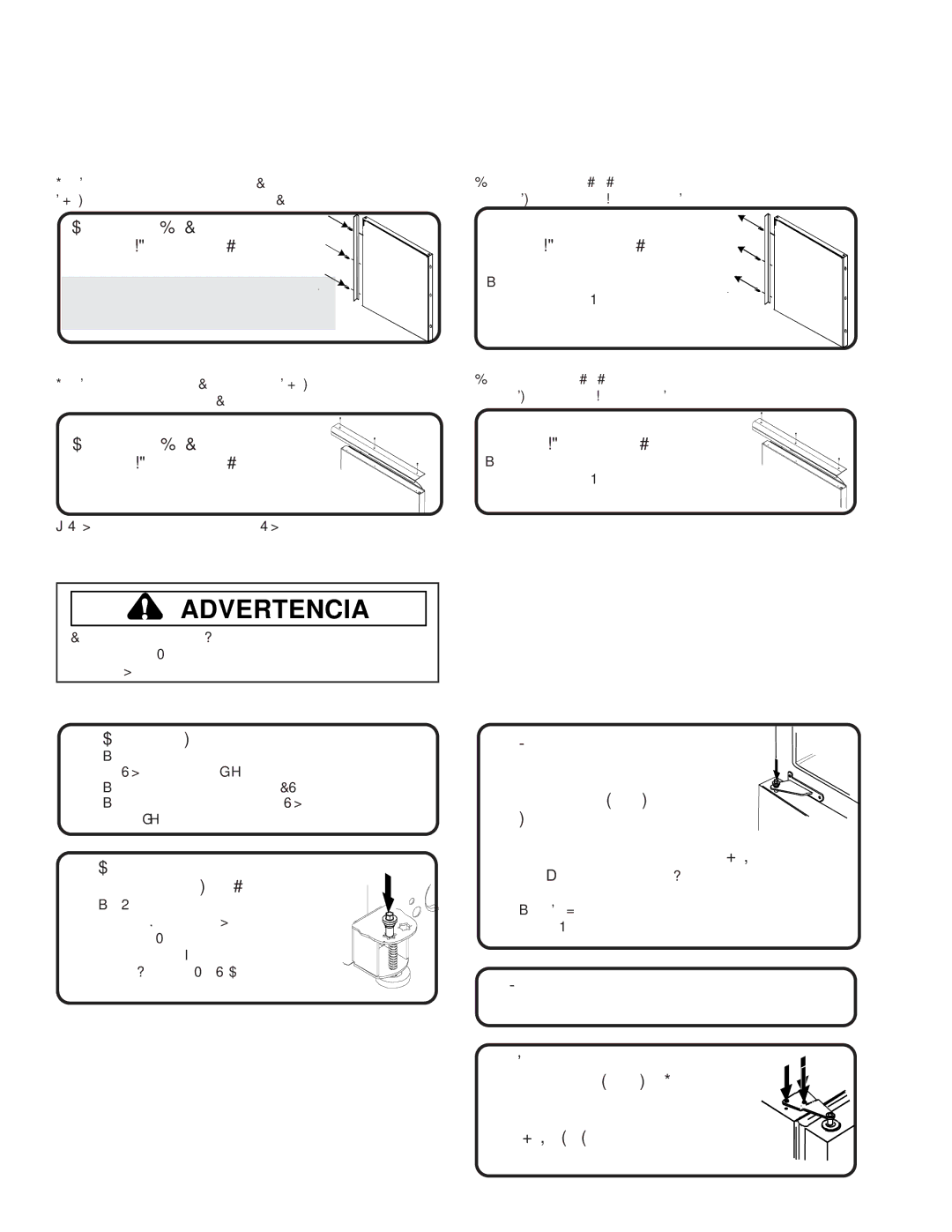 Amana W10175445A Cómo instalar y quitar las asas continuación, Cómo volver a colocar las puertas y las bisagras 