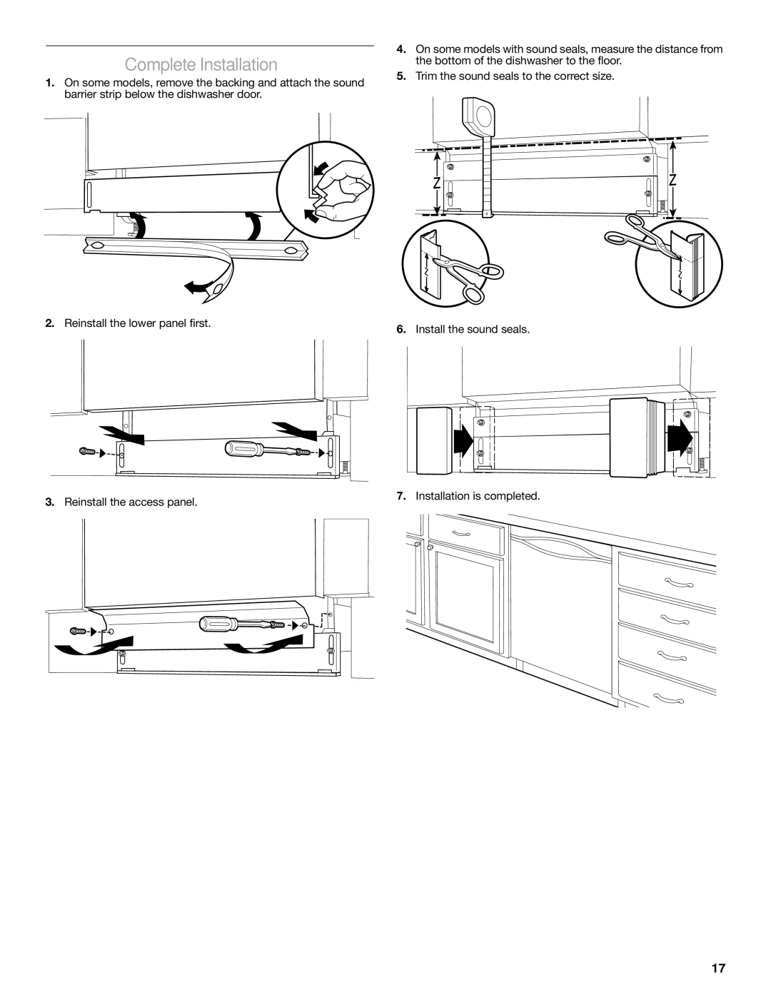 Amana W10245579A, W10212195A installation instructions Complete Installation 