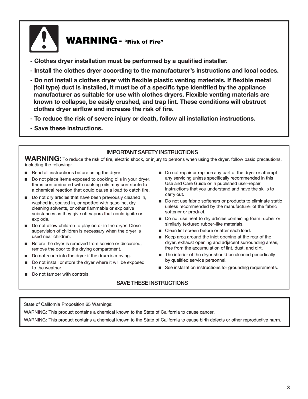 Amana W10233410A manual 