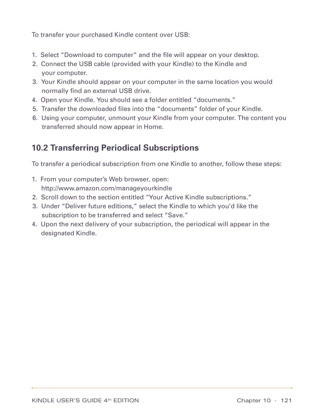 Amazon D00701, D00511 manual Transferring Periodical Subscriptions 