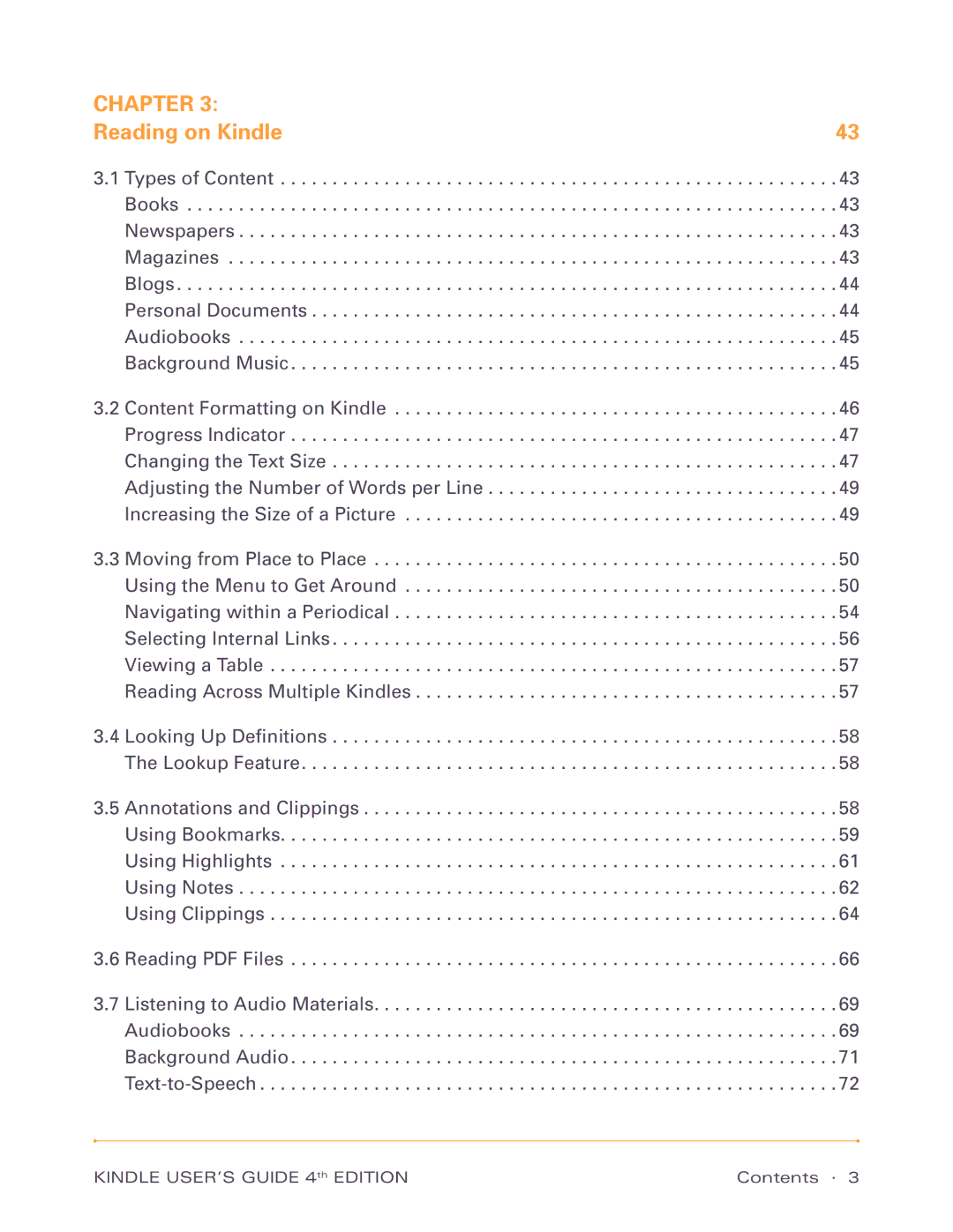 Amazon D00701, D00511 manual Reading on Kindle 