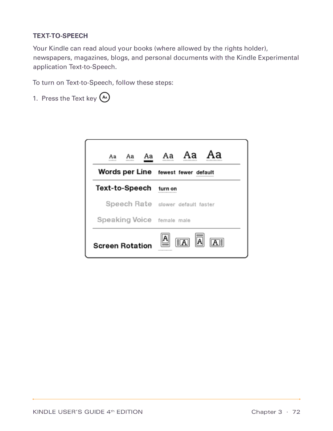 Amazon D00511, D00701 manual Text-To-Speech 