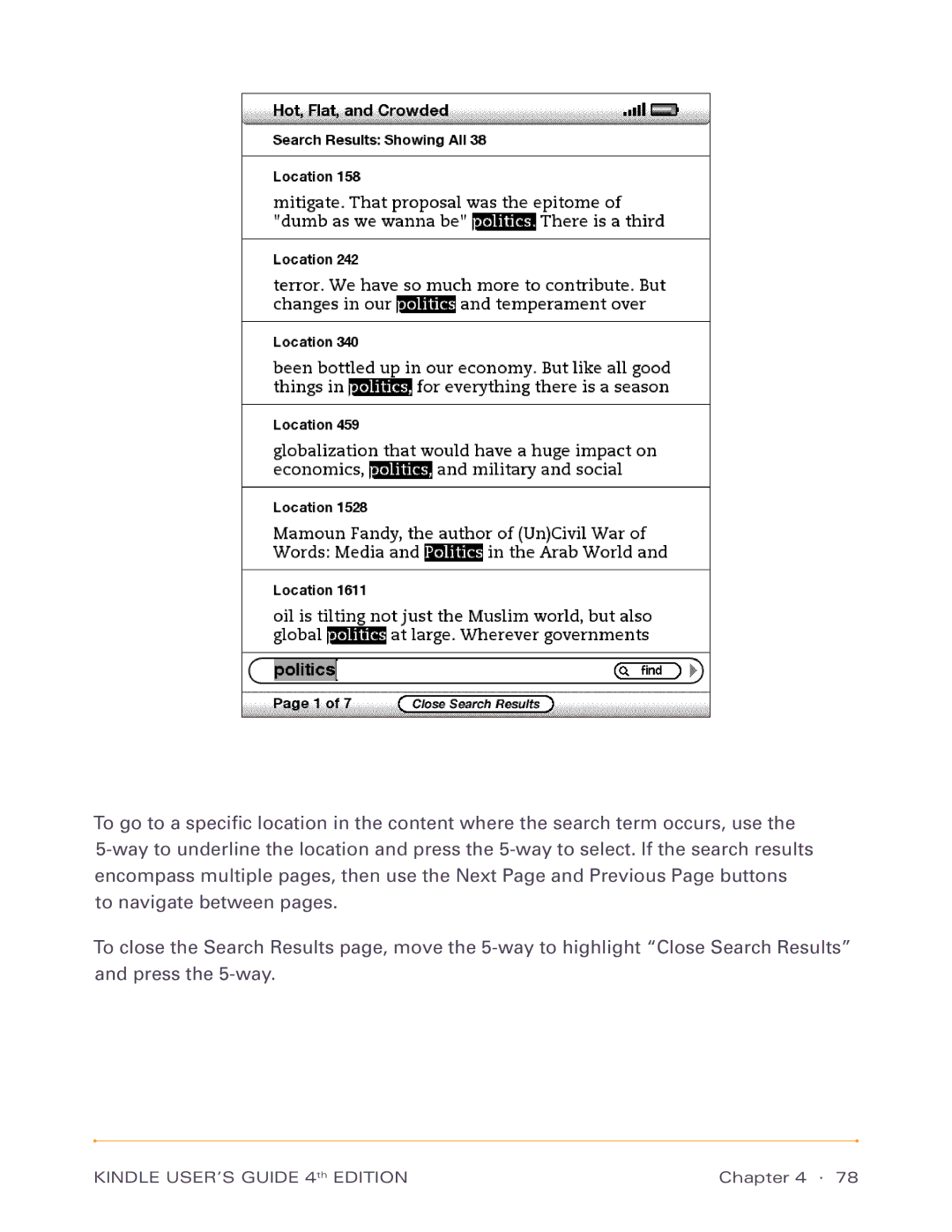 Amazon D00511, D00701 manual Kindle USER’S Guide 4th Edition 