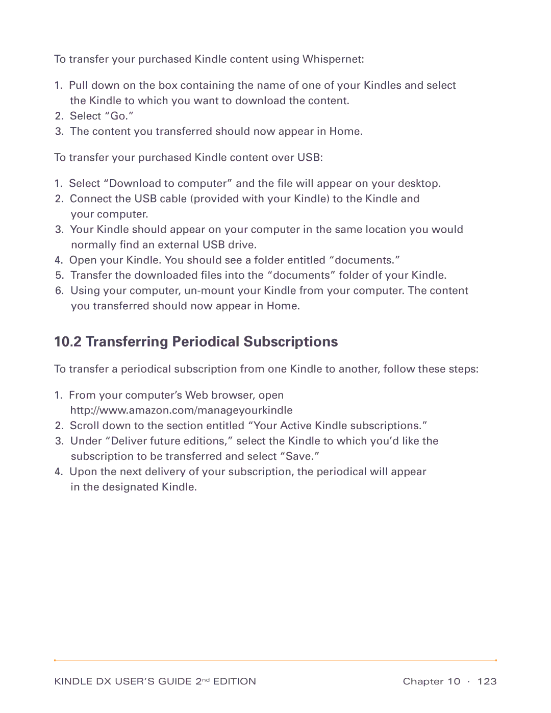 Amazon D00611, D00801 manual Transferring Periodical Subscriptions 