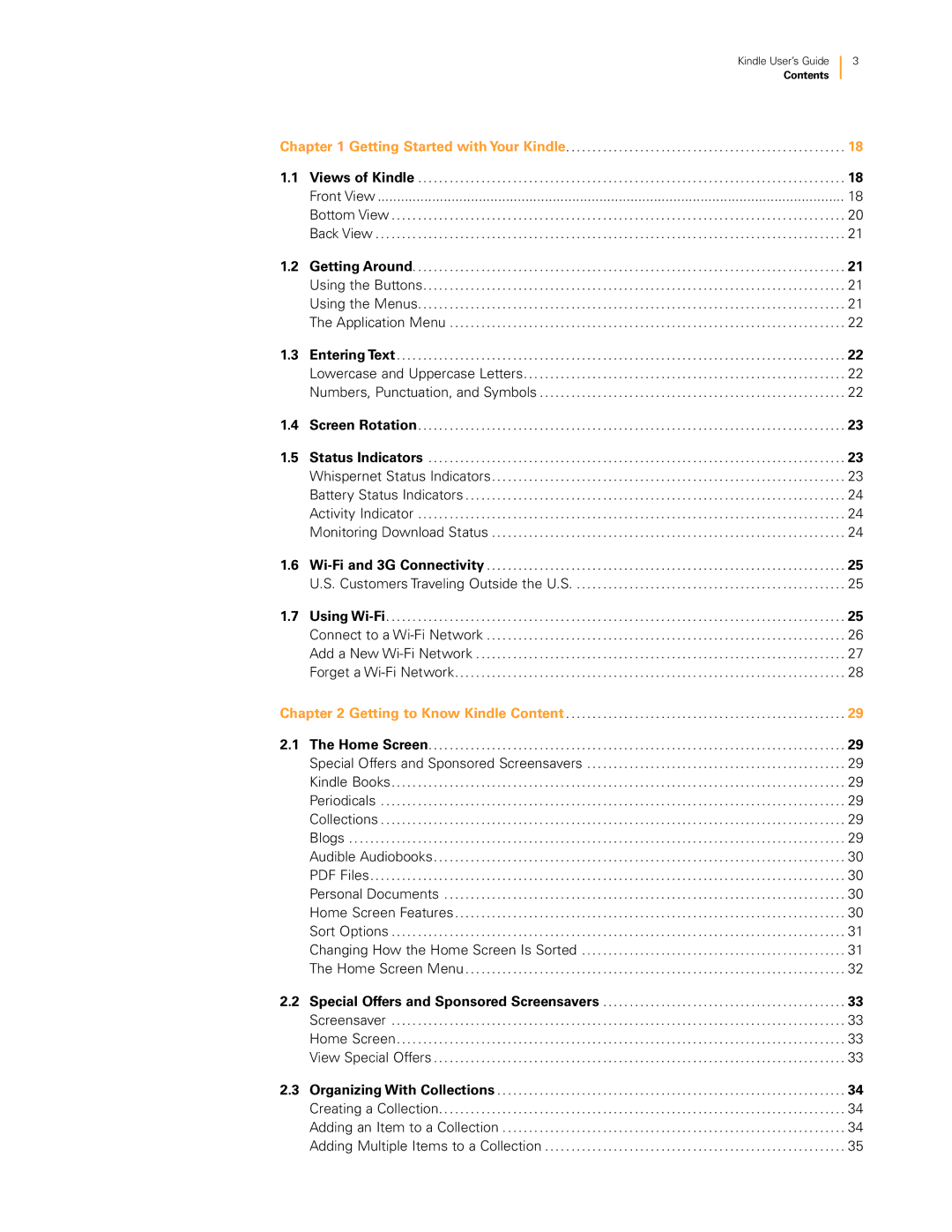 Amazon KNDKYBRD3G manual Contents 