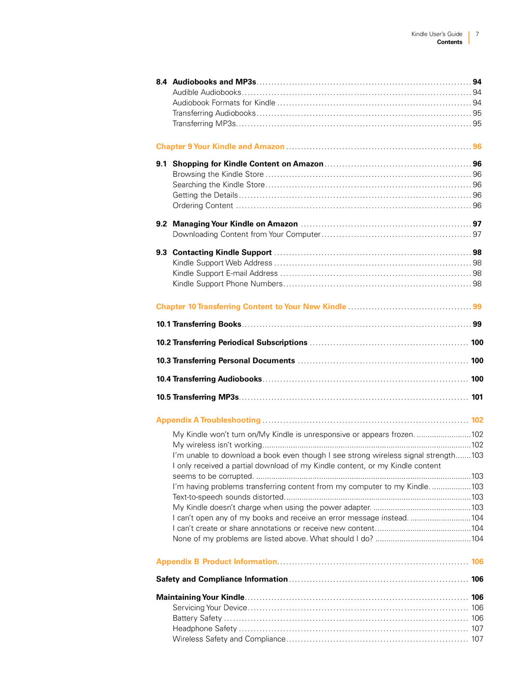 Amazon KNDKYBRD3G manual Transferring Content to Your New Kindle 