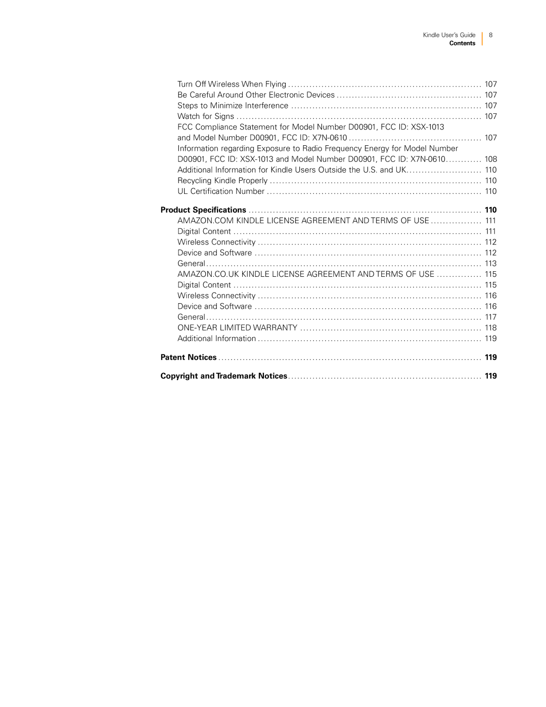 Amazon KNDKYBRD3G manual AMAZON.CO.UK Kindle License Agreement and Terms of USE 