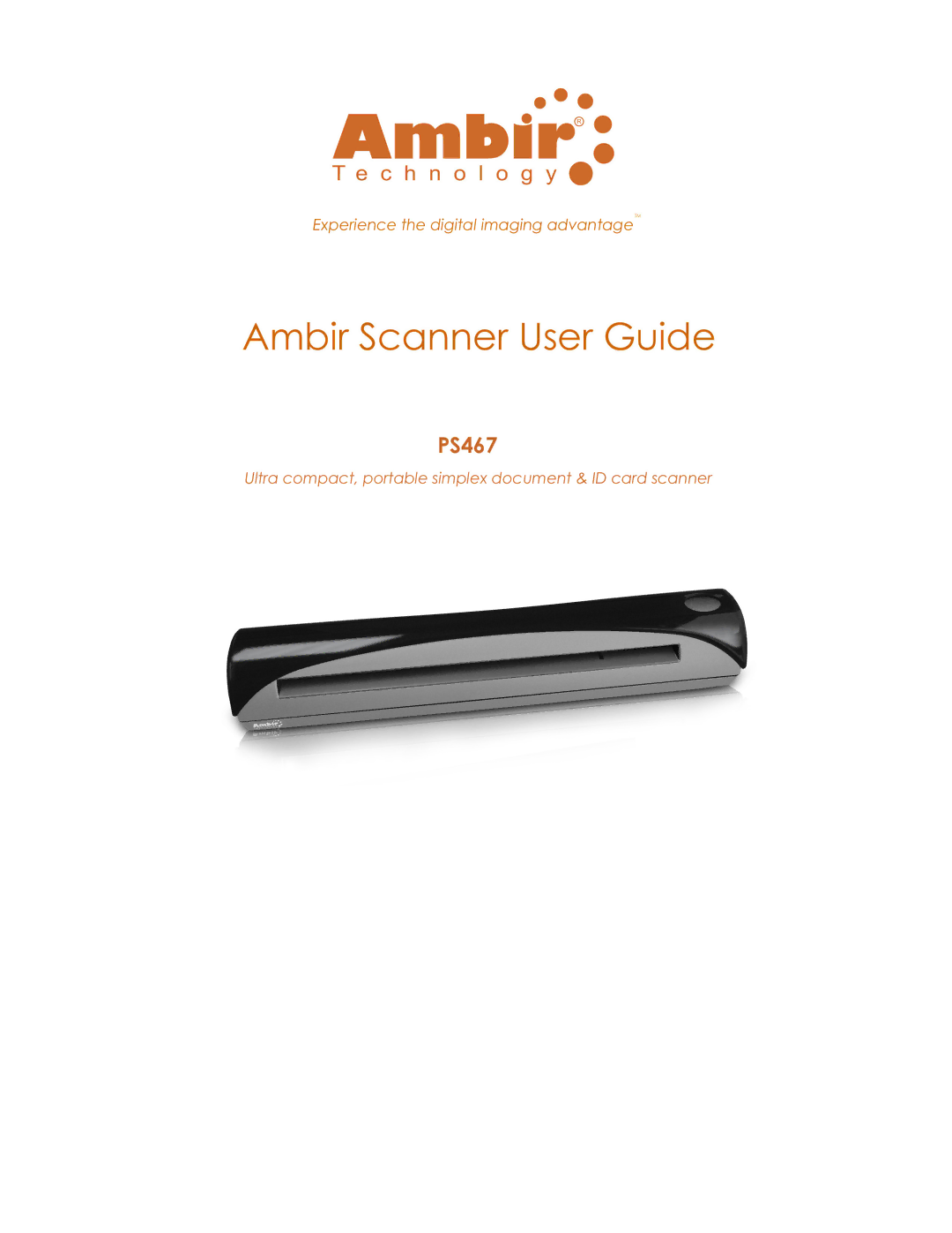 Ambir Technology PS467 manual 