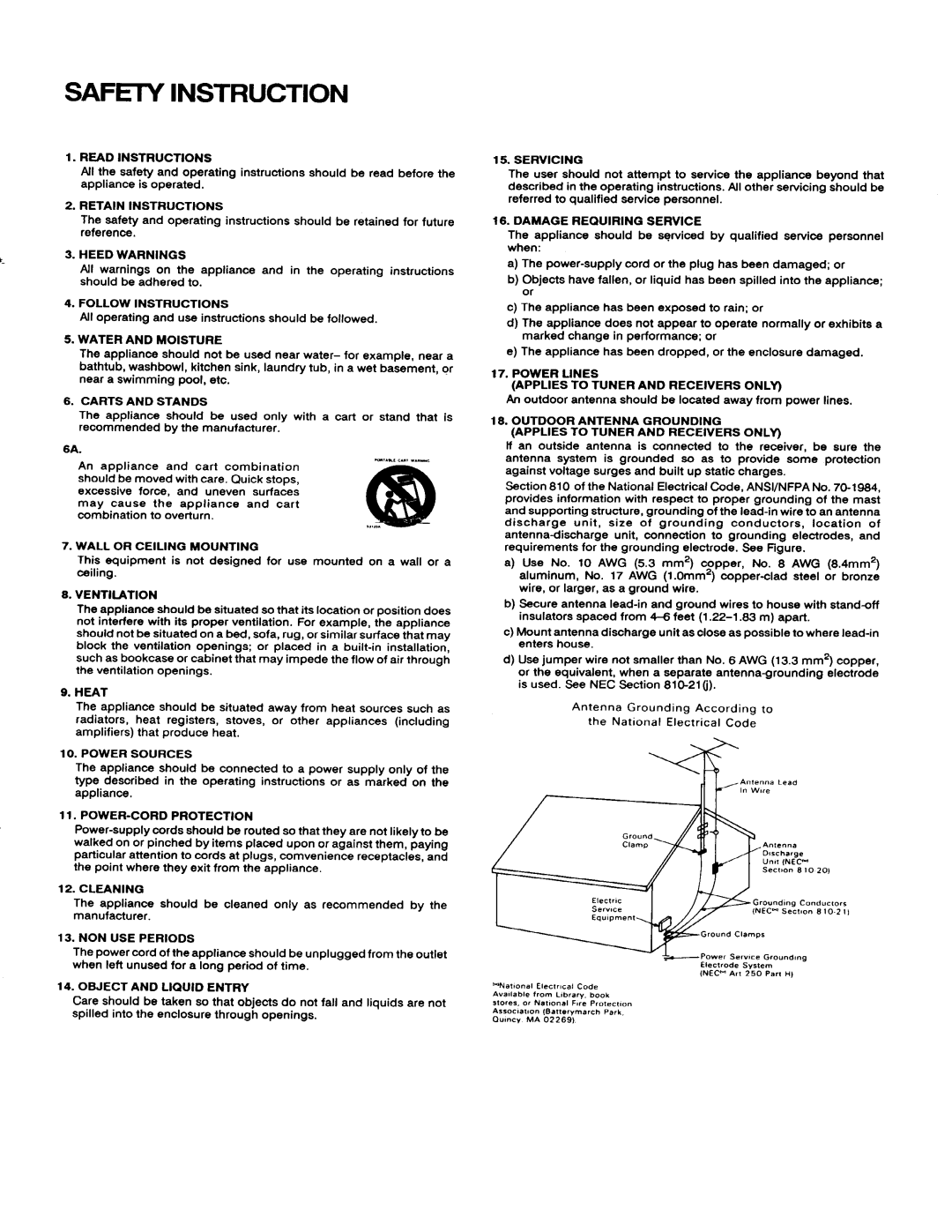 AMC CVT2030 manual 