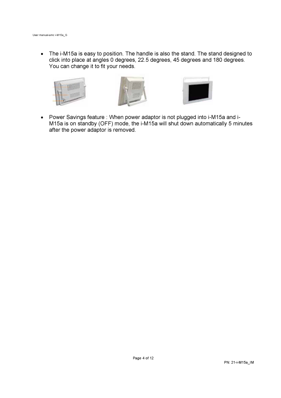 AMC I-M15A user manual PN 21-i-M15aIM 