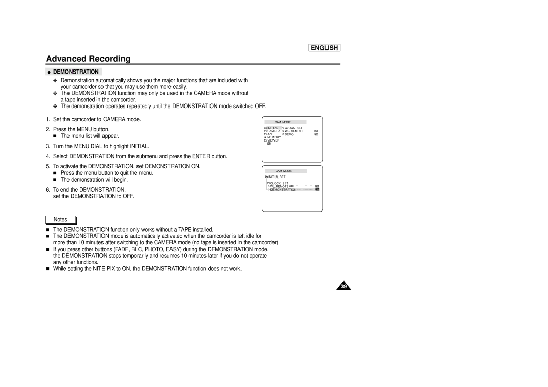 AMC SCD23/D24 manual Demonstration 