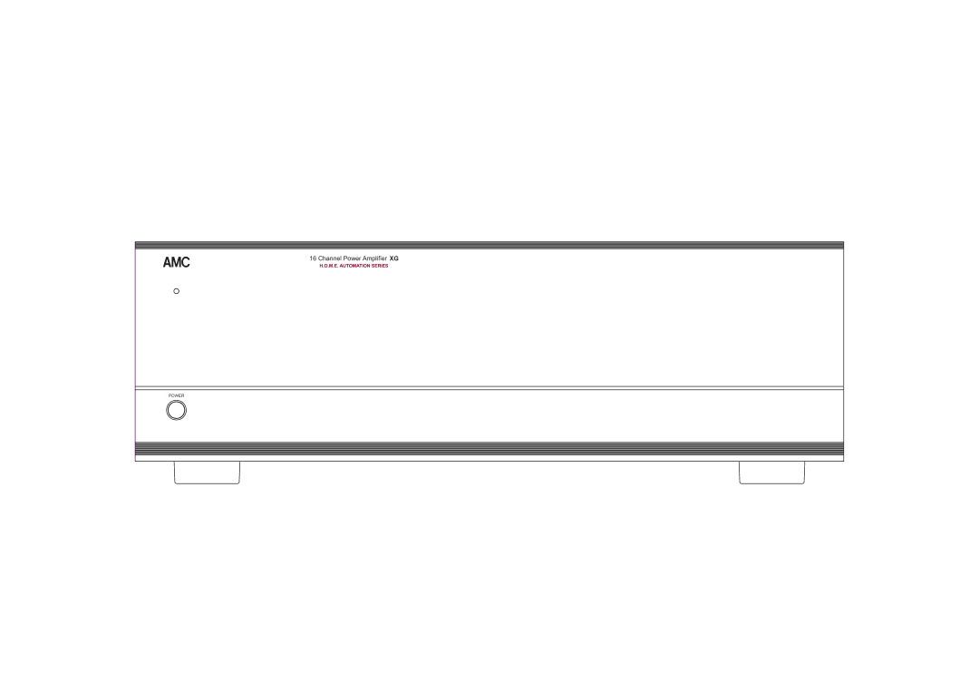 AMC XG16 manual Channel Power Amplifier XG 