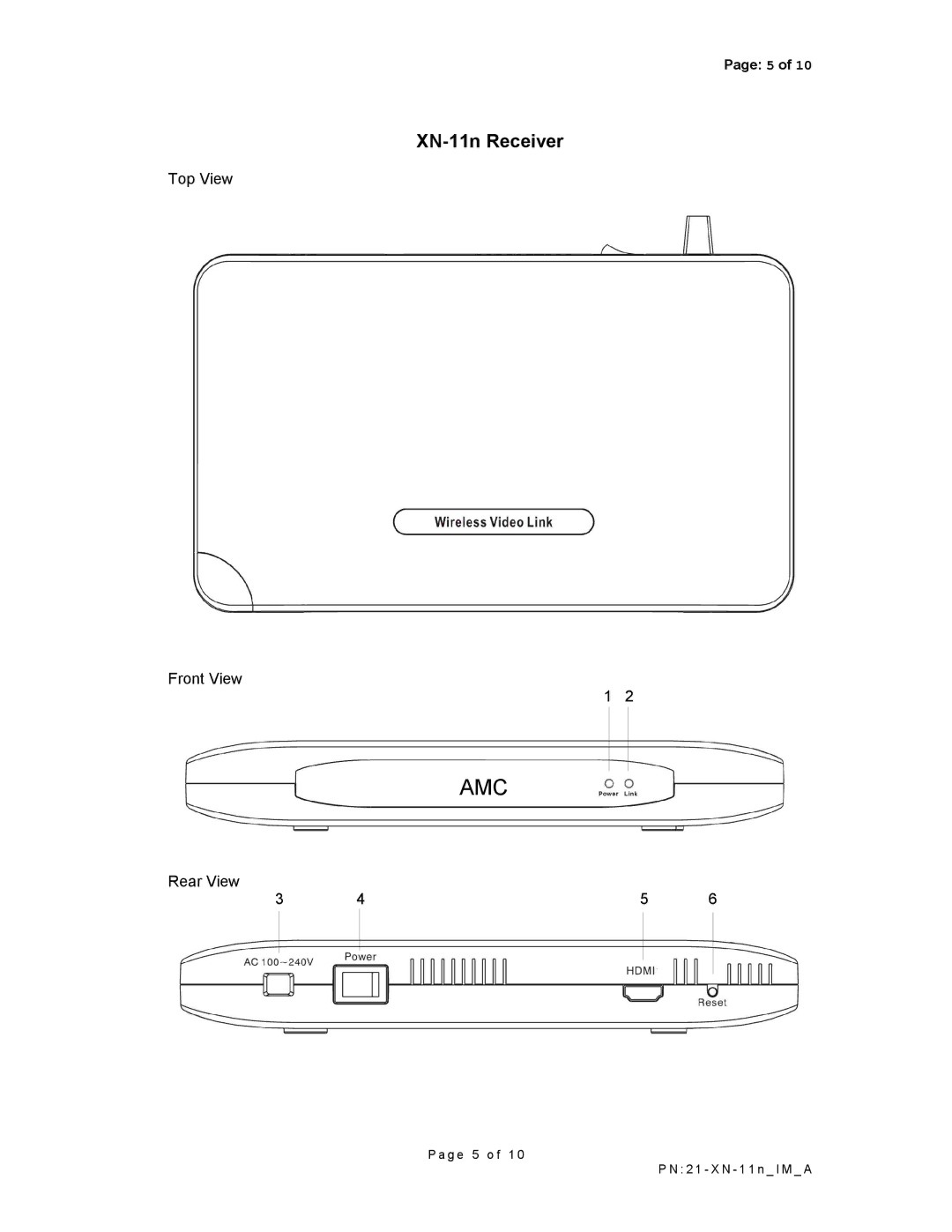 AMC manual XN-11n Receiver 