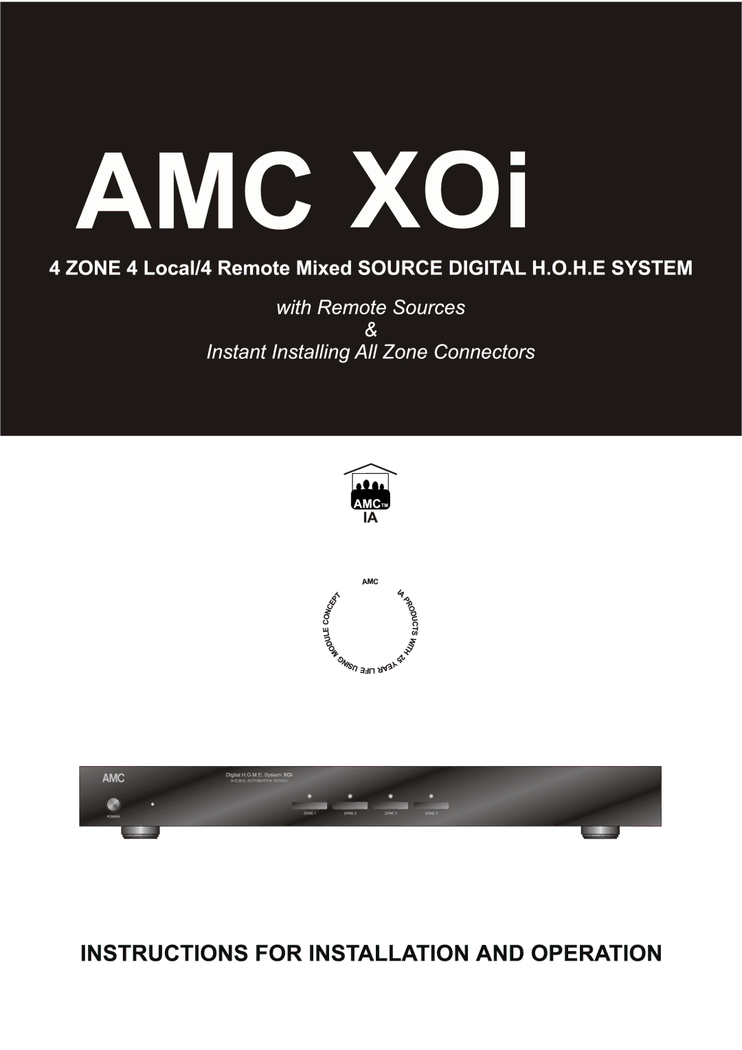 AMC XOi manual 