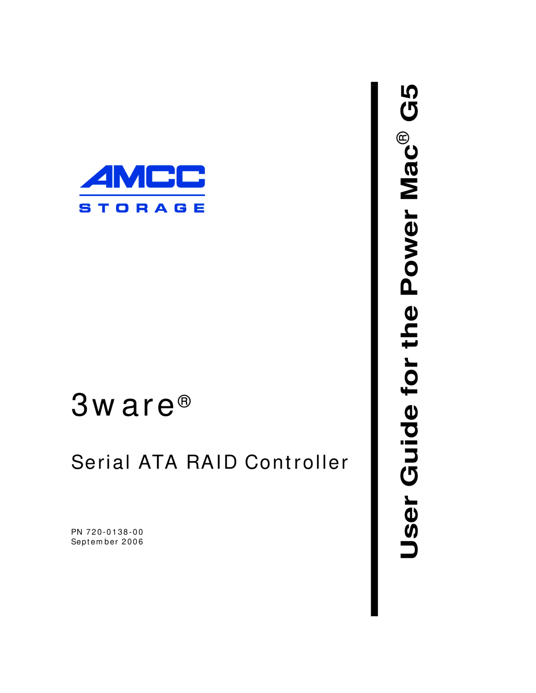 AMCC 720-0138-00 manual 3ware 