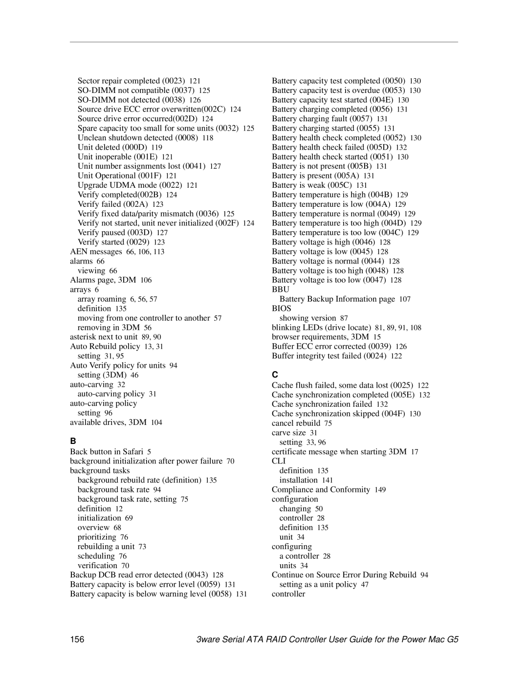 AMCC 720-0138-00 manual 156 